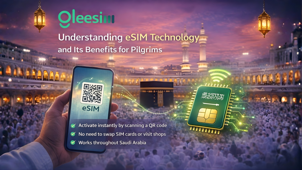 Umrah in Ramadan 2026: Stay Connected in Makkah and Madinah with GleeSIM’s Free Saudi Arabia eSIM 1 Understand eSIM Technlogy 1