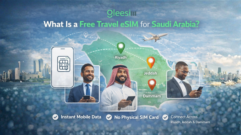 Business Travel to Saudi Arabia? Get a Free Travel eSIM for Riyadh, Jeddah, and Dammam 1 What Is a Free Travel eSIM for Saudi Arabia