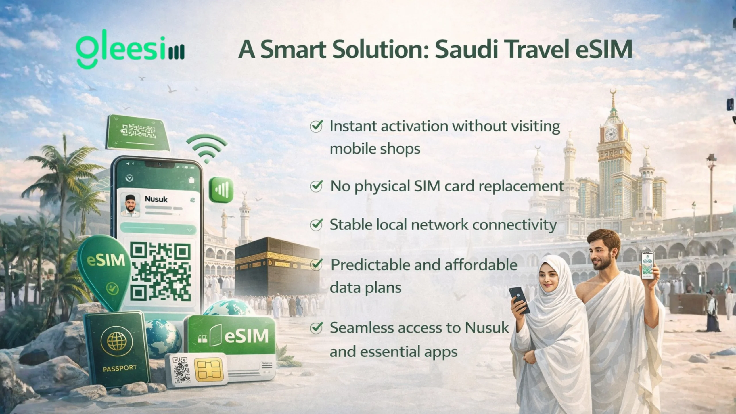 Smart Solution: Saudi Travel eSIM
