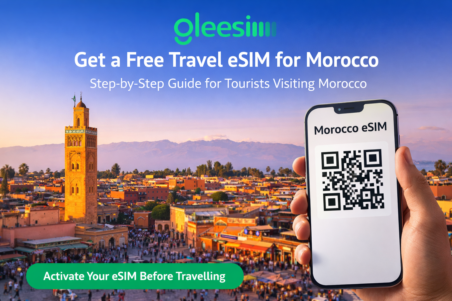Free Travel GleeSim eSIM for Morocco