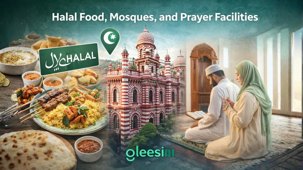 Free Travel eSIM to SriLanka: A Complete Connectivity Guide for Muslim Travellers 1 Halal Food, Mosques, and Prayer Facilities