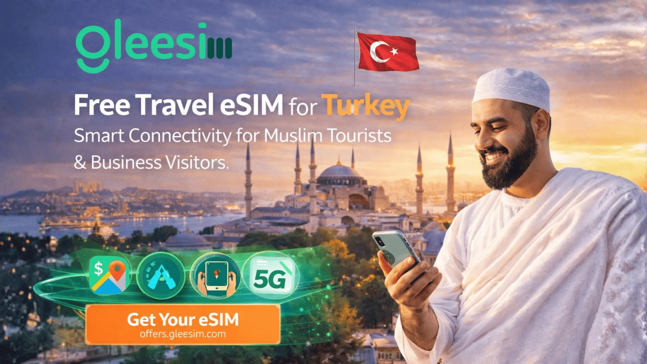Free Travel eSIM for Turkey