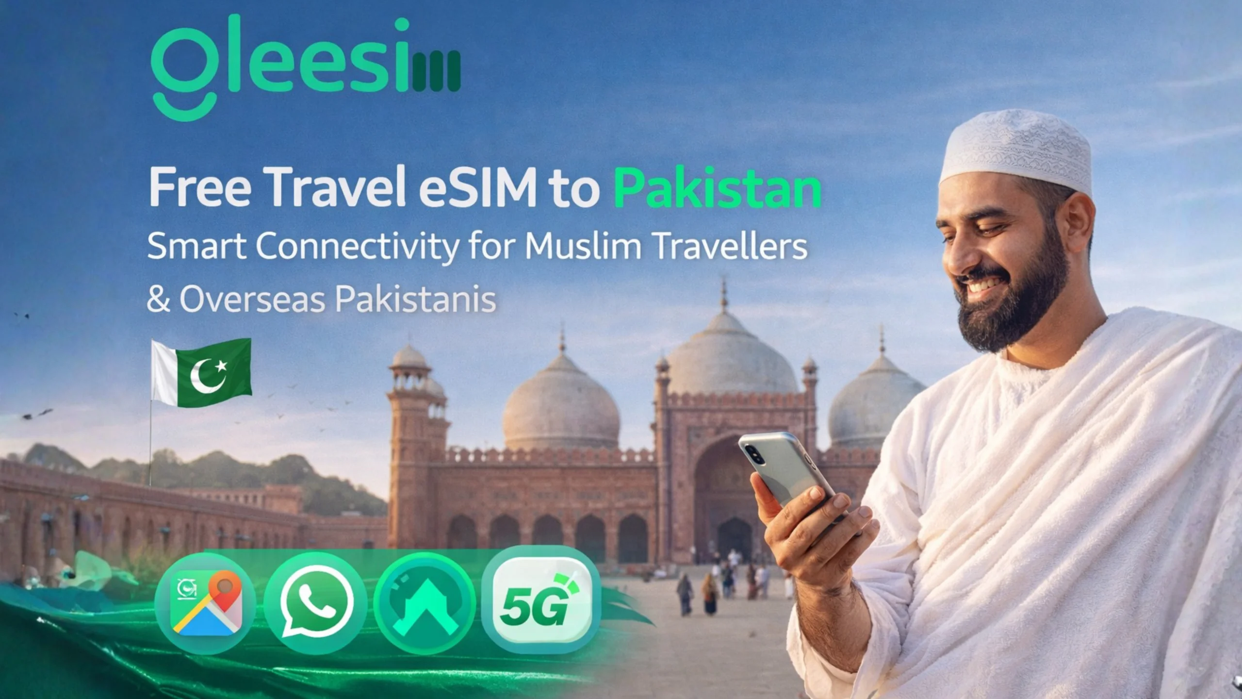 Free Travel eSIM to Pakistan