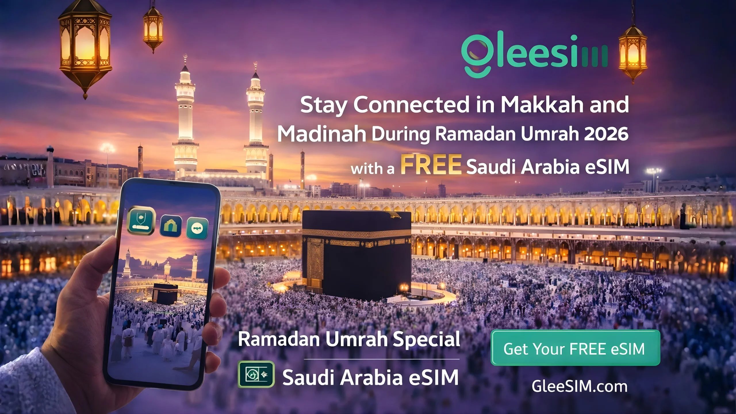 GleeSIM’s Free Saudi Arabia eSIM