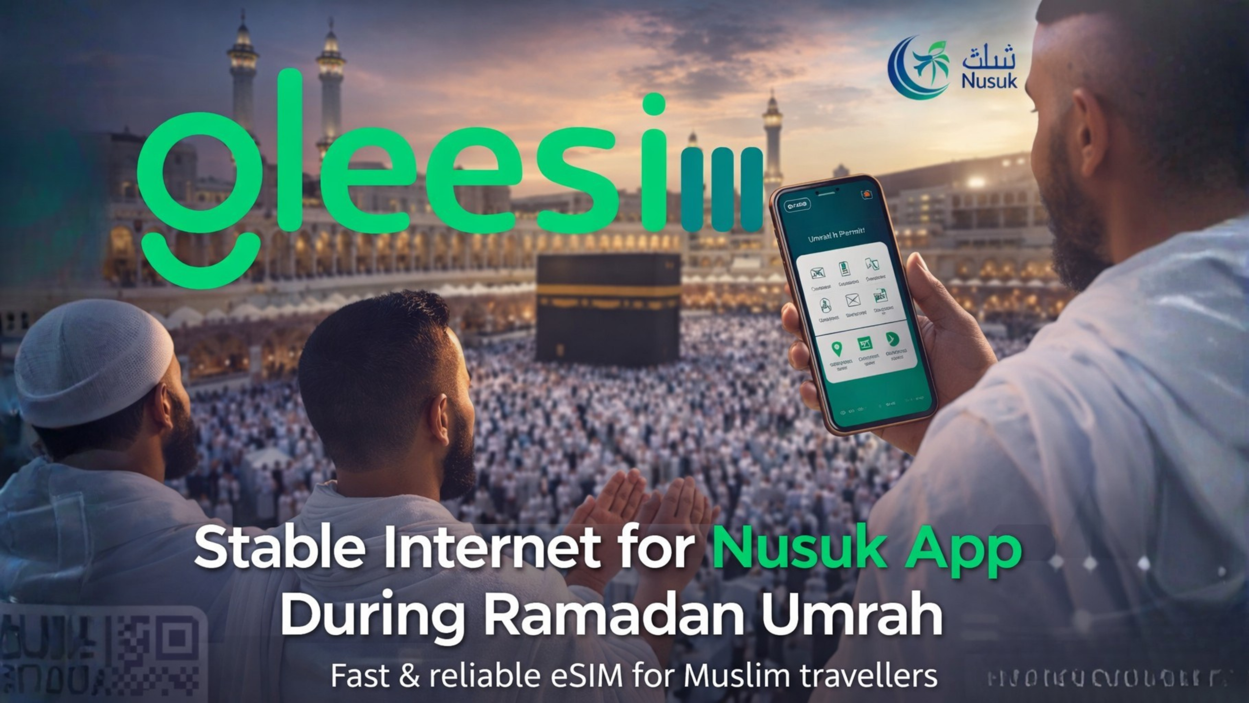 Digital eSIM setup for Hajj using GleeSIM service