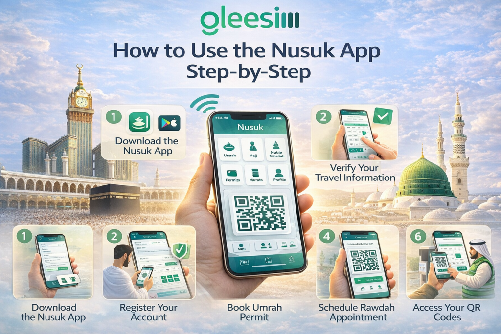 how to use Nusuk app step by step