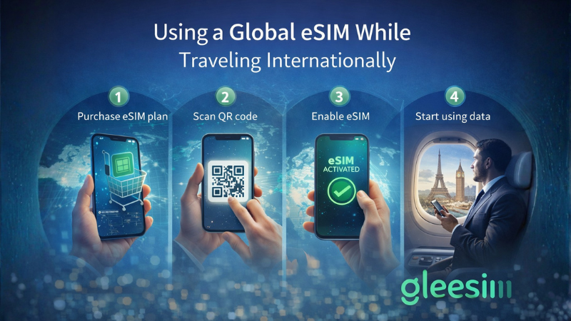 Using a Global eSIM While Traveling Internationally