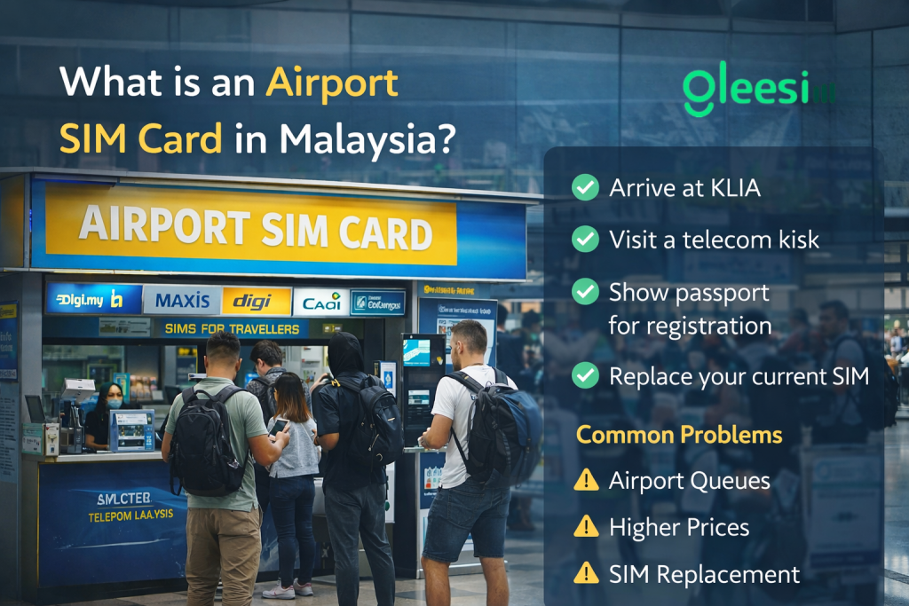 Malaysia GleeSIM eSIM vs Airport SIM Card: Which is Better for Travellers in 2026? 1 Malaysia travel internet solution