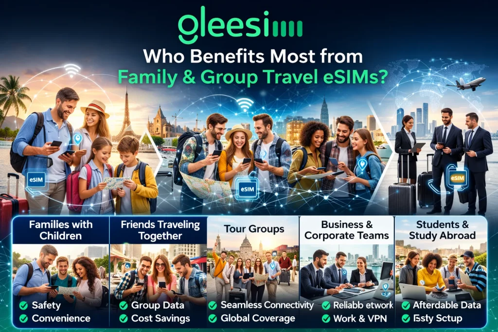 Use Cases: Who Benefits Most from Family & Group Travel eSIMs