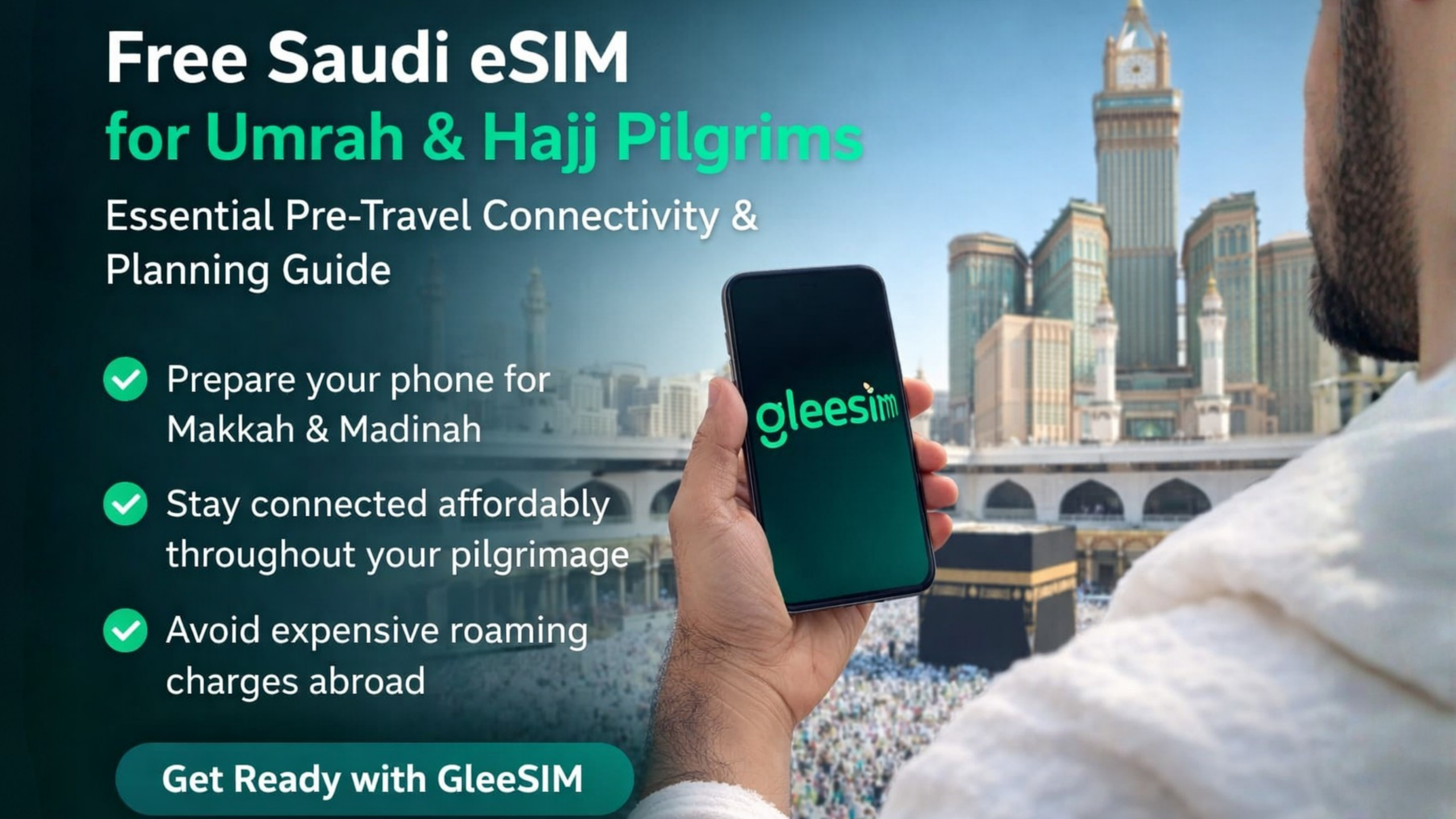 GleeSim Free Saudi eSIM