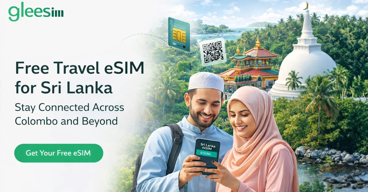 Free GleeSIM Travel eSIM for Sri Lanka
