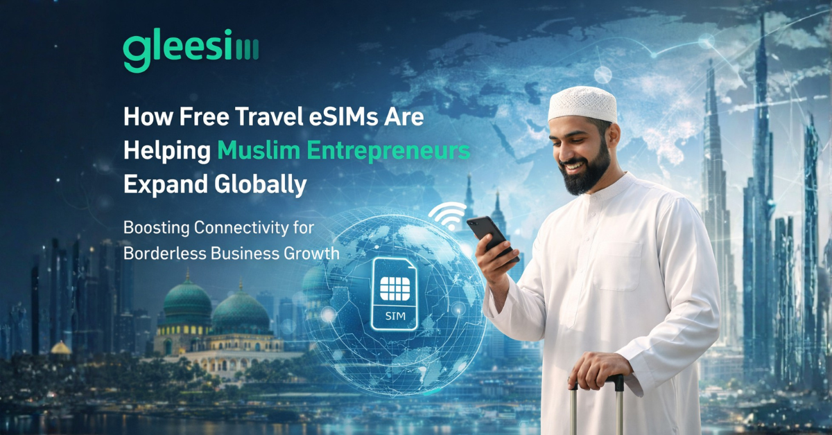 Pilgrims using GleeSIM eSIM for navigation in Saudi Arabia