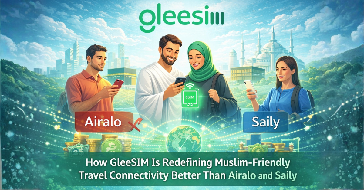 GleeSIM eSIM QR code activation for Saudi Arabia travel