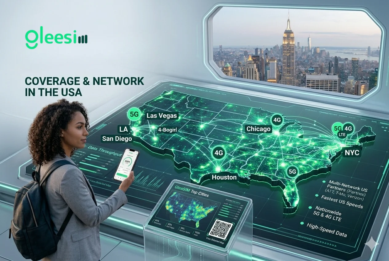 Travel eSIM for USA: The Smartest Way to Stay Connected in 2026 with GleeSIM 2 Travel eSIM For USA