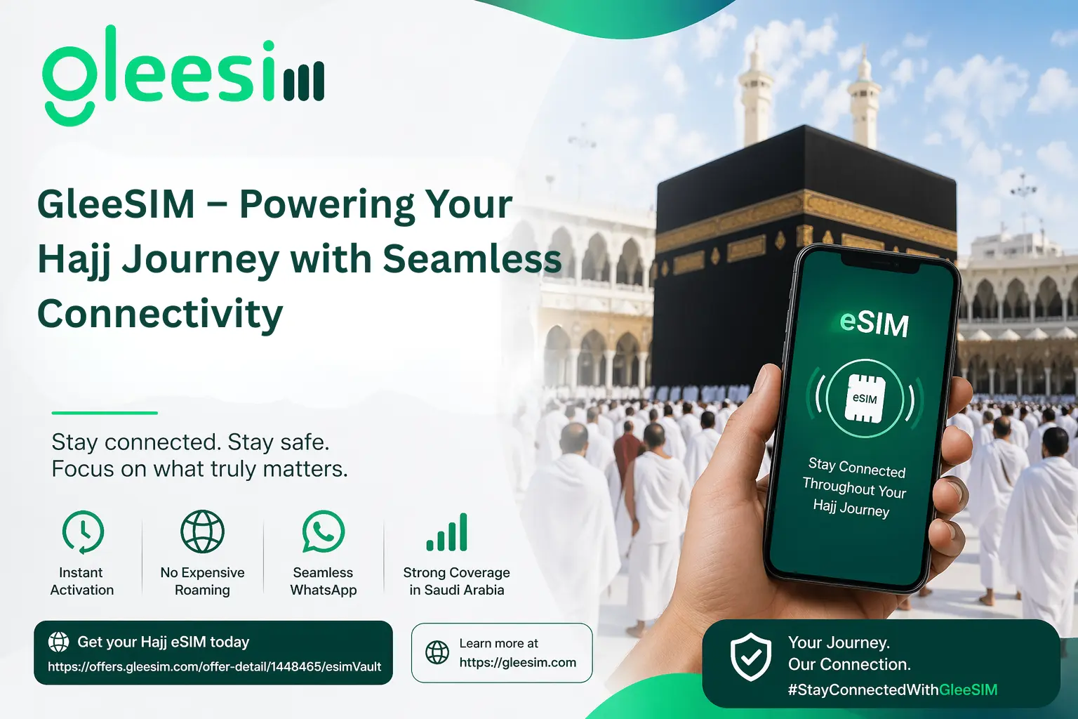 Every Hajj Pilgrim Needs a GleeSIM eSIM