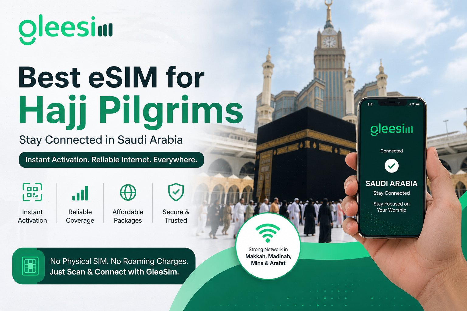 Saudi Arabia eSIM for Hajj and Umrah