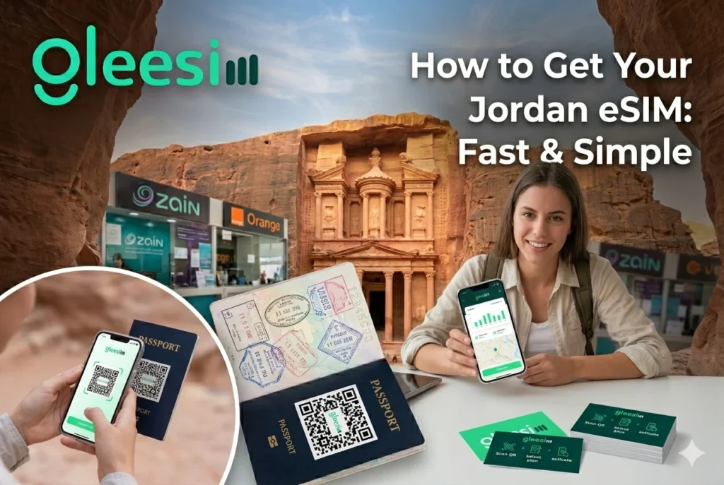 Stay Connected from Amman to Petra: Free Travel eSIM for Jordan Explained 2 How to Get Your Jordan GleeSim Travel eSIM (Fast & Simple)