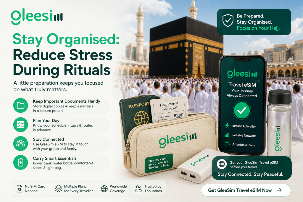 Hajj Travel Tips 2026: Stay Safe, Healthy, and Connected with GleeSim Hajj eSIM 1 GleeSim eSIM Saudi Arabia