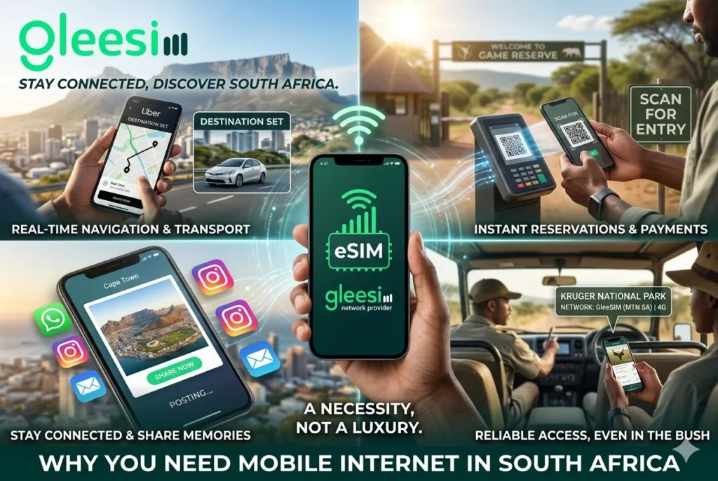 Free Travel eSIM for South Africa: How to Get Instant Mobile Internet with GleeSIM 1 Why You Need Mobile Internet in South Africa