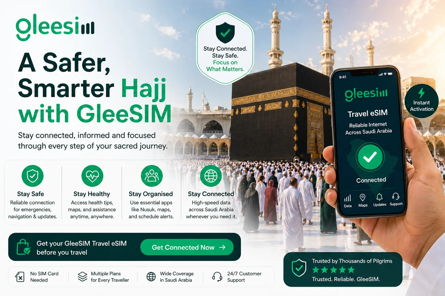 Hajj Travel Tips 2026: Stay Safe, Healthy, and Connected with GleeSim Hajj eSIM 2 A Safer, Smarter Hajj with GleeSIM