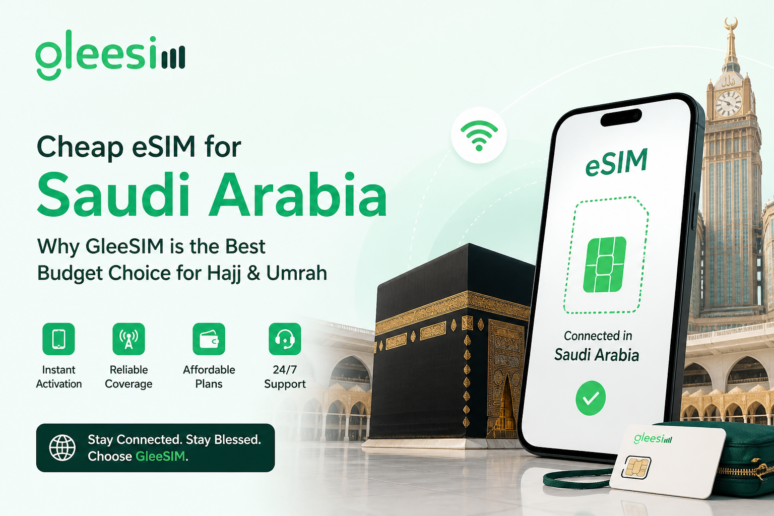 GleeSIM Cheap eSIM for Saudi Arabia
