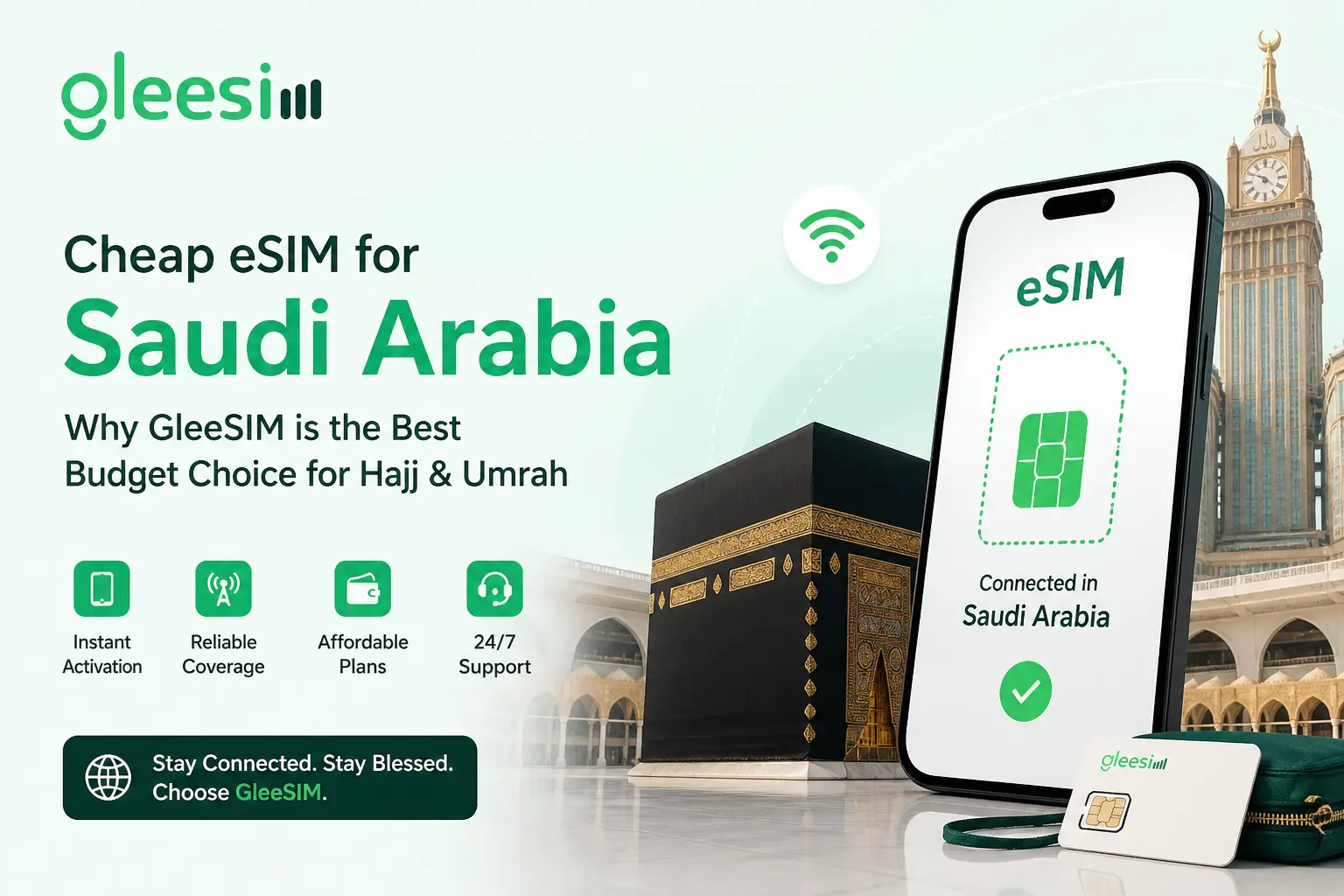 GleeSIM Cheap eSIM for Saudi Arabia