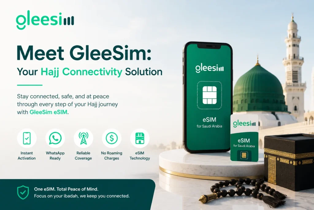 How GleeSIM Works for Hajj Pilgrims — No App, No Hassle 1 Meet GleeSim: Your Hajj Connectivity Solution