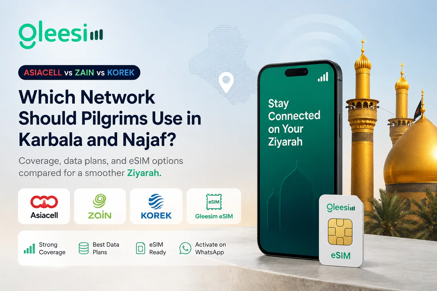 asiacell vs zain vs korek karbala najaf pilgrims