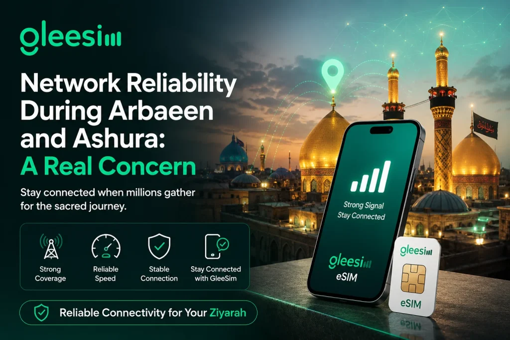 Asiacell, Zain Iraq or Korek: Which Network Should Pilgrims Use in Karbala and Najaf? 2 GleeSim network reliability during Arbaeen pilgrimage
