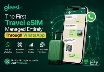 GleeSim WhatsApp managed travel eSIM with instant QR code activation, no app download, no login, and worldwide travel connectivity.