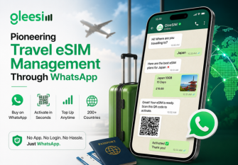 GleeSim pioneering WhatsApp managed travel eSIM for easy purchase, activation, and mobile data management in over 200 destinations.