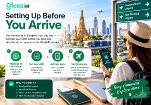 Setting up a Thailand eSIM before arriving in Bangkok for reliable mobile connectivity