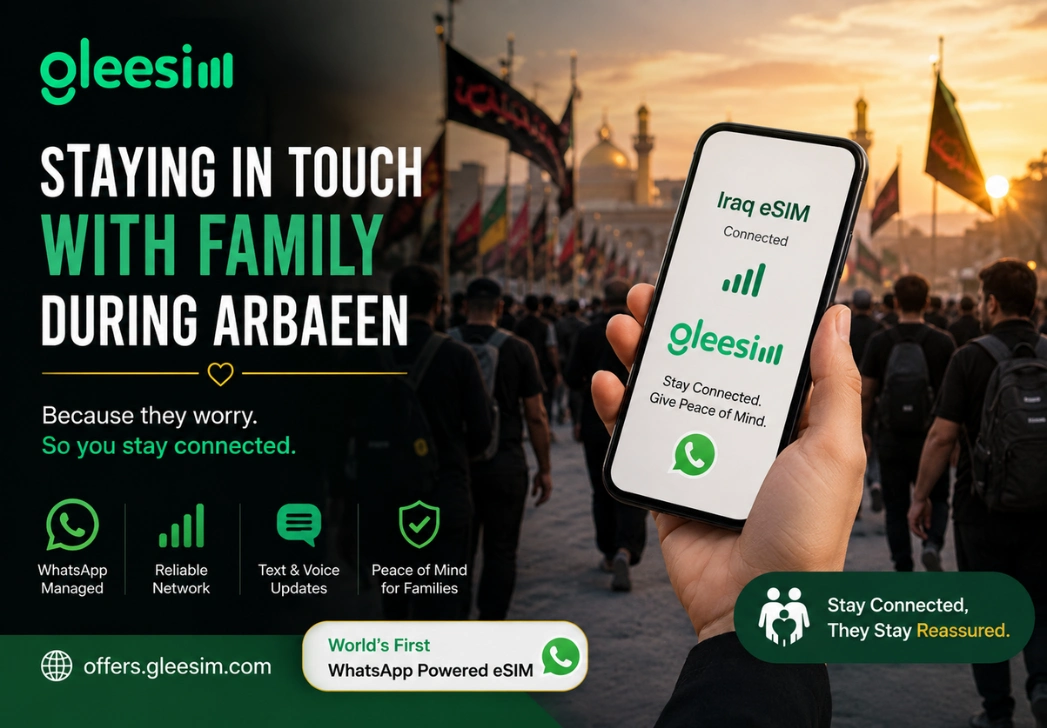 staying connected with family during Arbaeen Iraq eSIM
