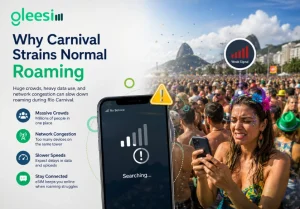 Network congestion during Rio Carnival affecting mobile roaming and data speeds