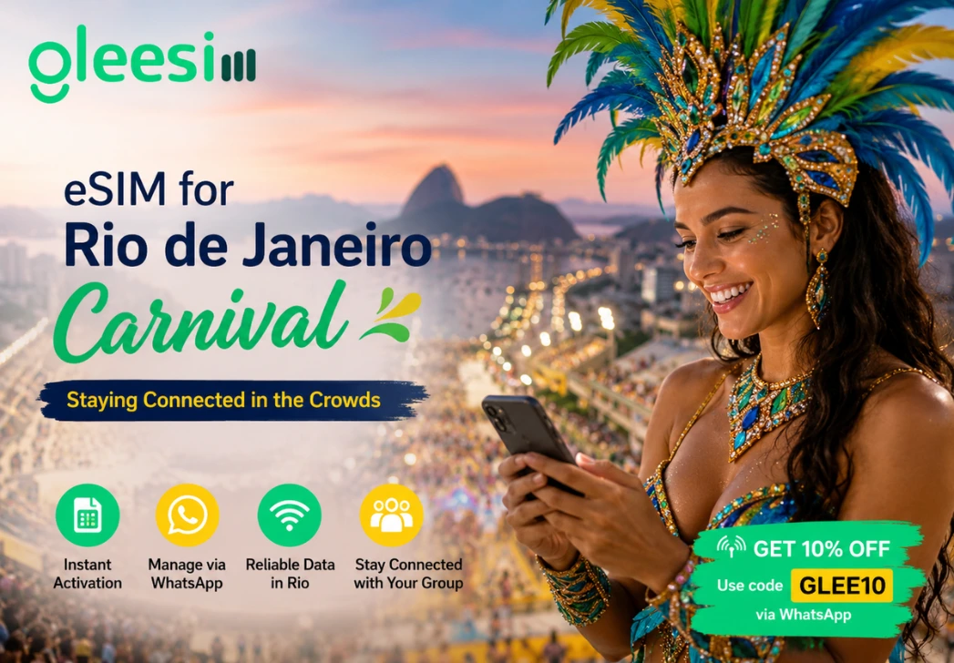 Rio Carnival eSIM for staying connected in crowded festival areas