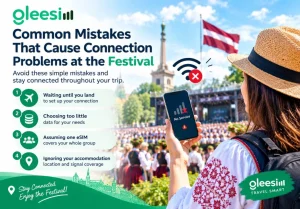 Common eSIM connectivity mistakes to avoid during the Latvia Song and Dance Festival
