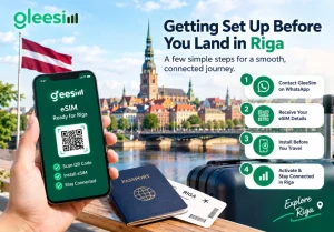 Setting up a Latvia eSIM before arriving in Riga for the Song and Dance Festival
