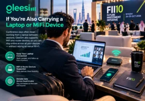 Saudi Arabia eSIM for laptop and MiFi at FII10 Riyadh