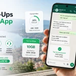 GleeSim eSIM top-up on WhatsApp while travelling with instant data activation