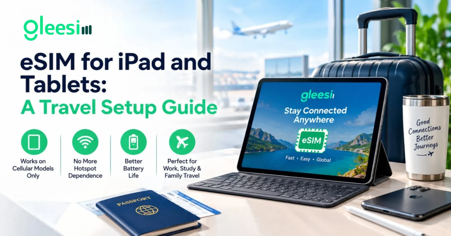 Tablet eSIM use cases for business, family travel, and study
