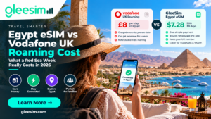 Egypt eSIM vs Vodafone UK roaming cost