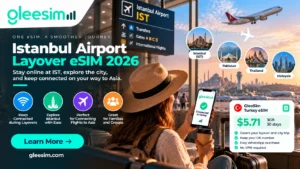 Istanbul airport layover eSIM 2026